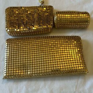 WHITIN Gold Mesh Pouch